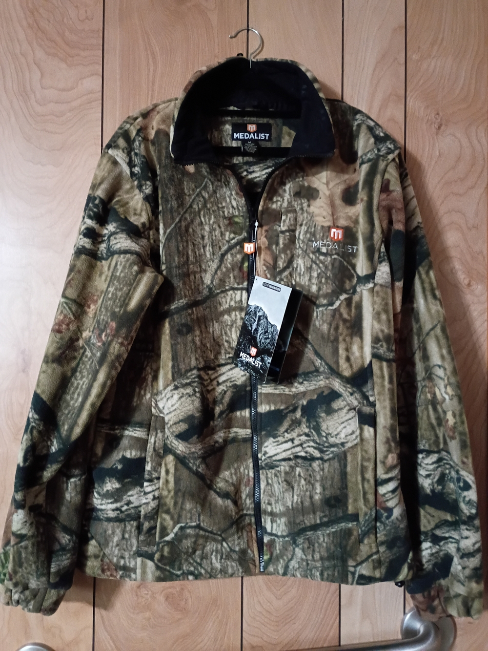 Realtree Men's Camouflage Fleece Jacket - Brown/Green